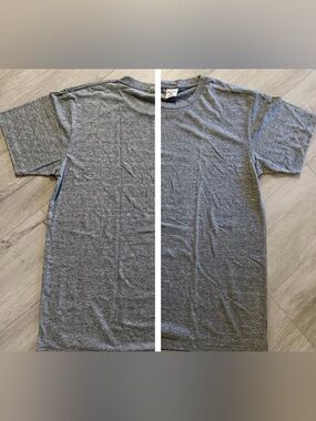 Vintage Charlie Hustle Men's Blank Gray T-Shirt - Large